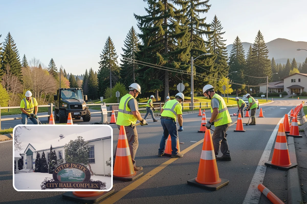 Fire District Grounds Maintenance in Pacific, King County, WA - Apparatus aprons and access lanes kept clear at all times
