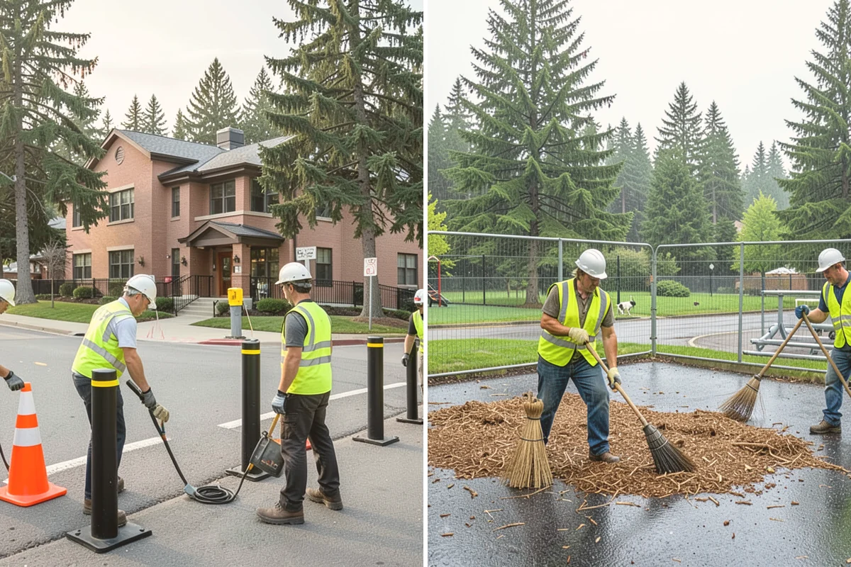 Fire District Grounds Maintenance in Snohomish, Snohomish County, WA - Coordinate with the district on station access and response constraints
