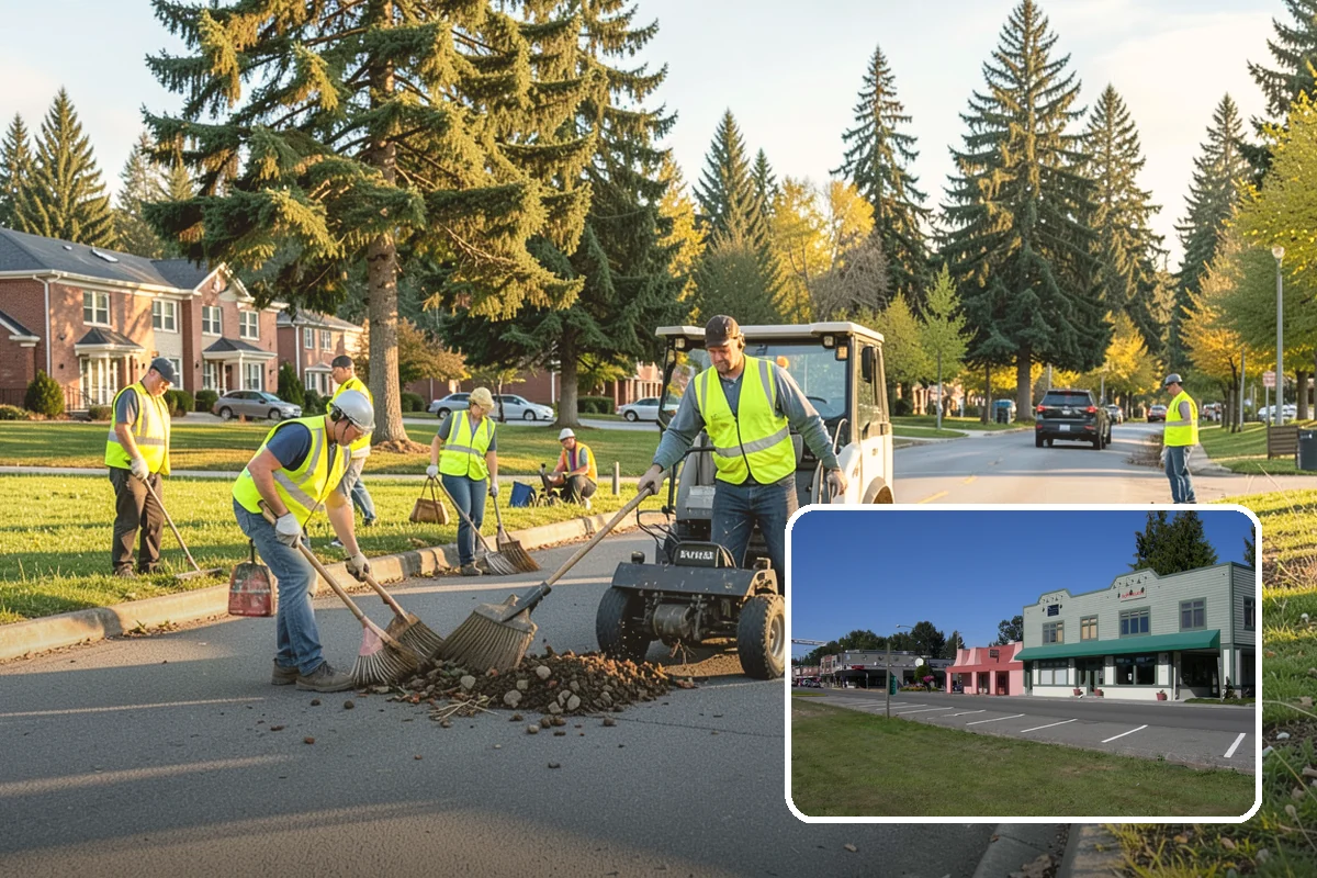 Fire District Grounds Maintenance in Snoqualmie, King County, WA - Apparatus aprons and access lanes kept clear at all times