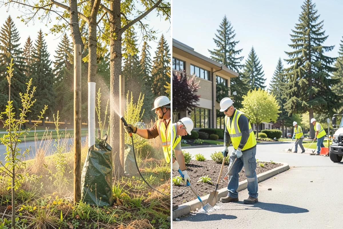 Fire District Grounds Maintenance in Yarrow Point, King County, WA - Coordinate with the district on station access and response constraints