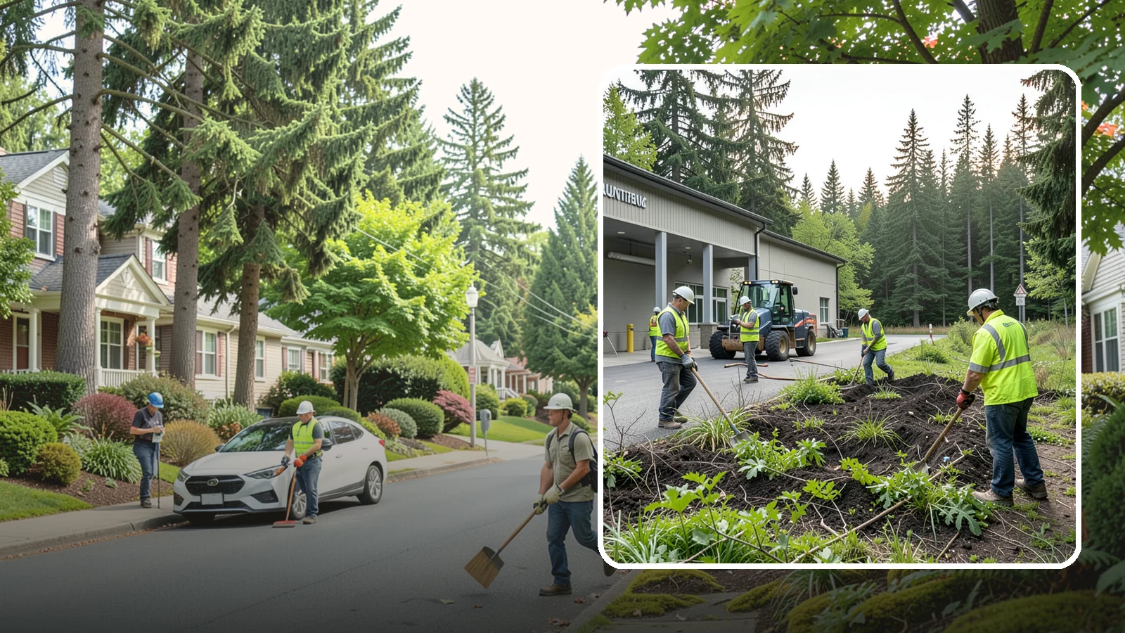 Firebreak Maintenance in Beaux Arts Village, King County, WA - Maintenance of firebreaks and fuel breaks to reduce wildfire risk around public open space.