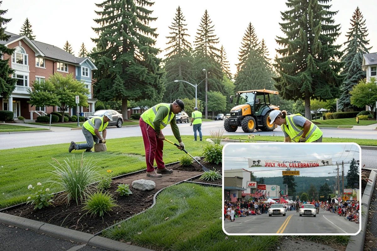 Firebreak Maintenance in Carnation, King County, WA - Reduces wildfire spread risk around public lands