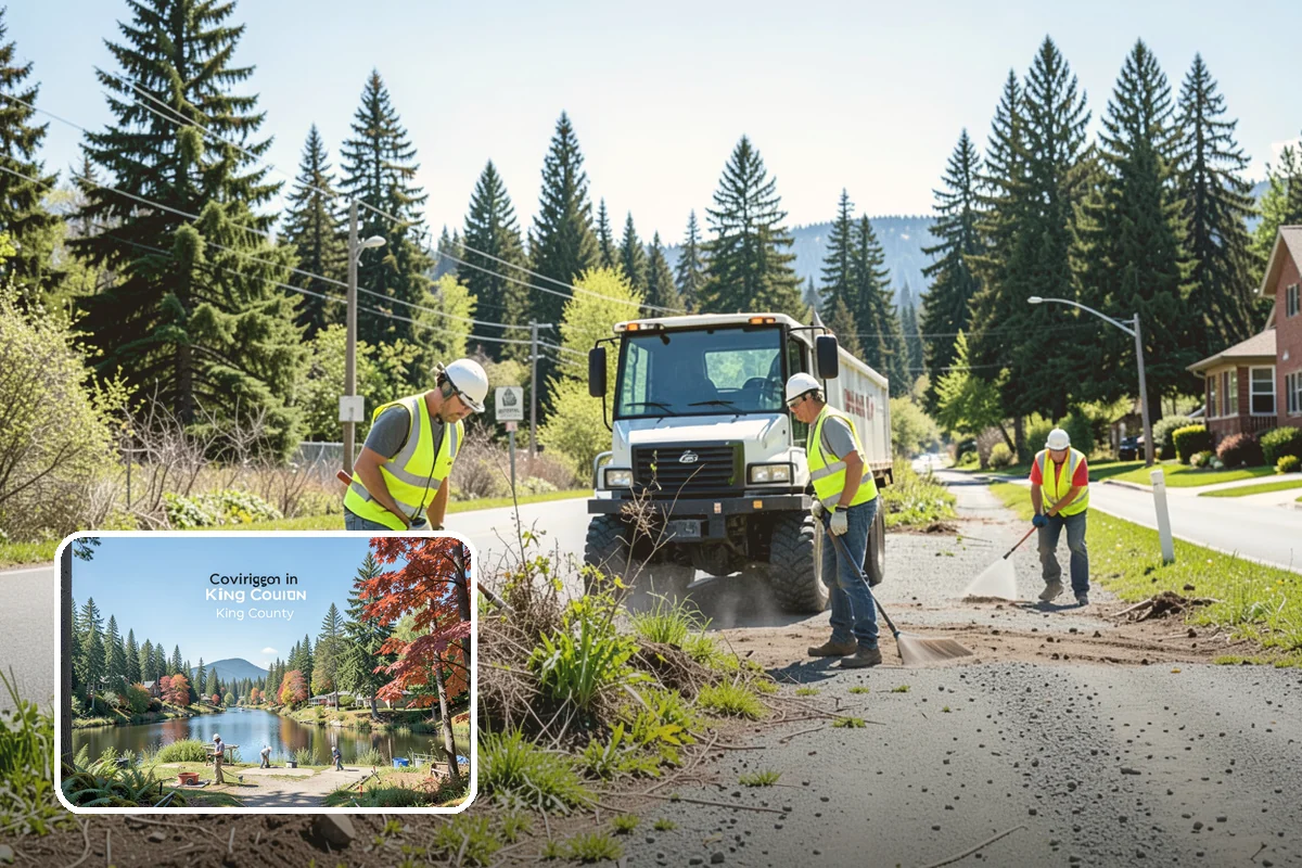 Firebreak Maintenance in Covington, King County, WA - Reduces wildfire spread risk around public lands