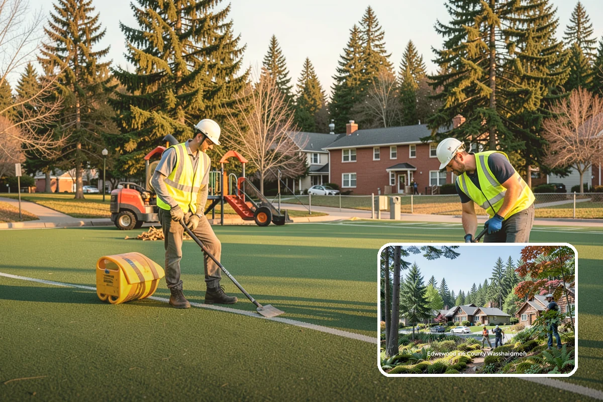 Firebreak Maintenance in Edgewood, Pierce County, WA - Reduces wildfire spread risk around public lands