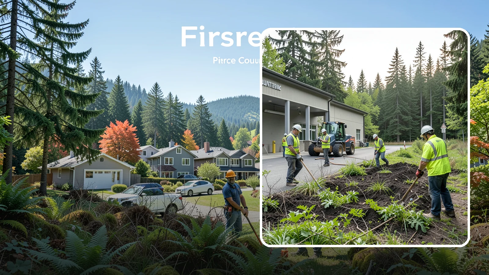 Firebreak Maintenance in Fircrest, Pierce County, WA - Maintenance of firebreaks and fuel breaks to reduce wildfire risk around public open space.