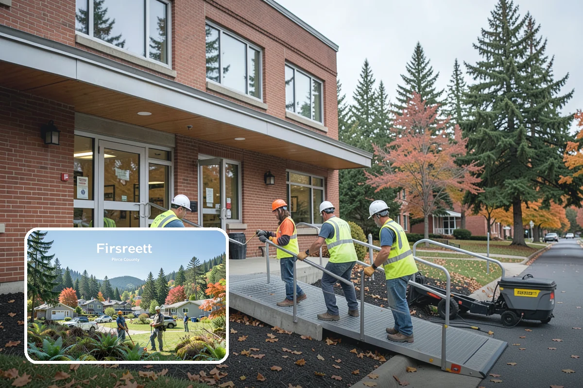 Firebreak Maintenance in Fircrest, Pierce County, WA - Reduces wildfire spread risk around public lands