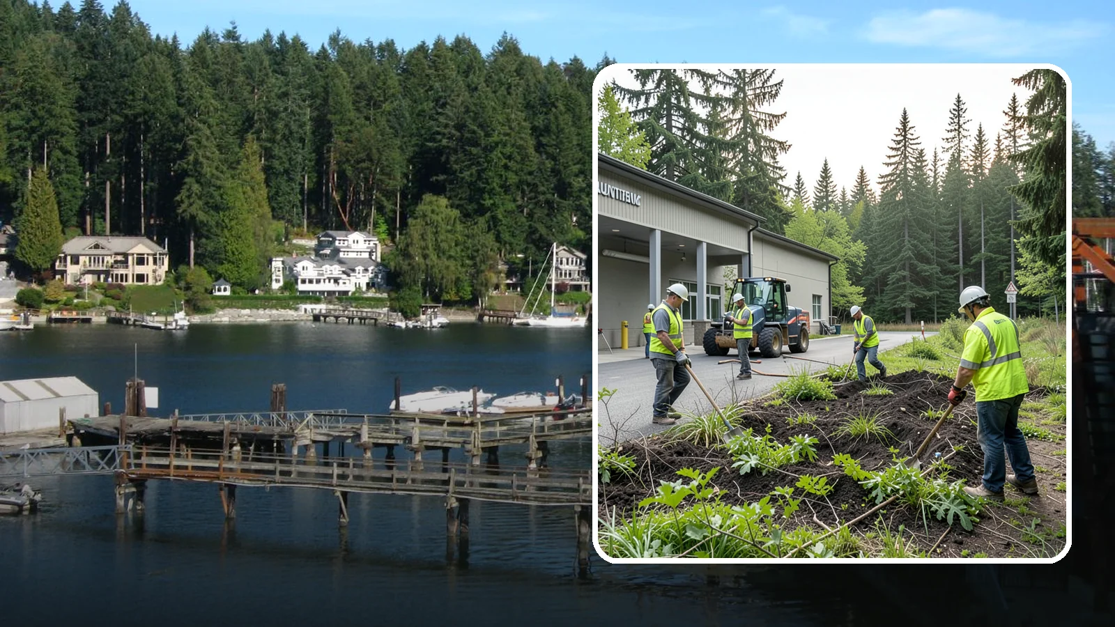 Firebreak Maintenance in Gig Harbor, Pierce County, WA - Maintenance of firebreaks and fuel breaks to reduce wildfire risk around public open space.
