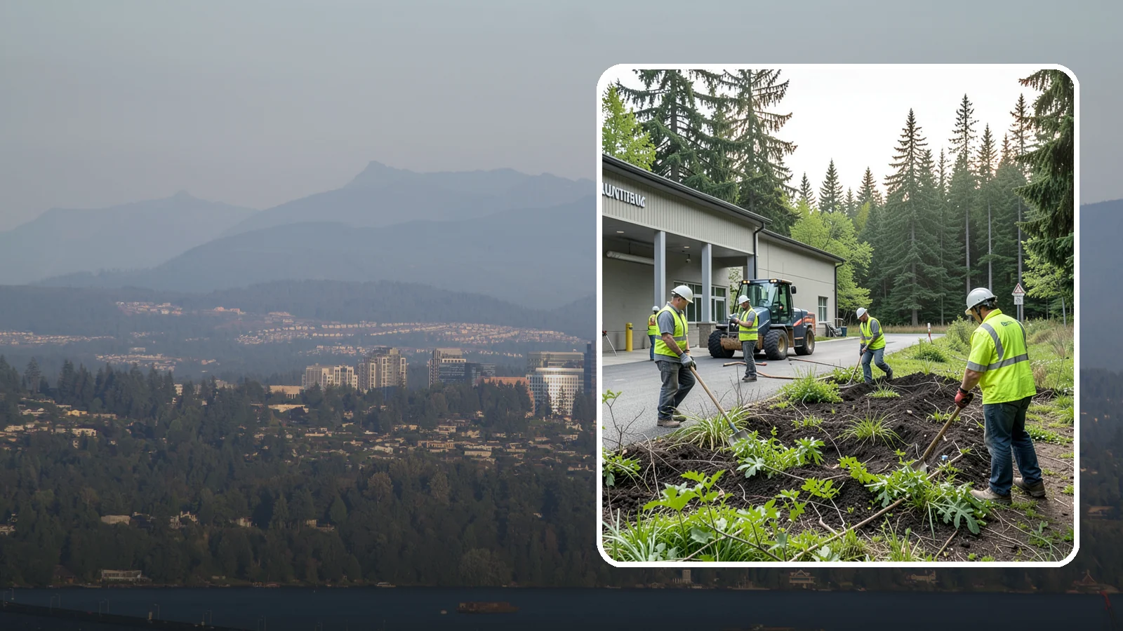 Firebreak Maintenance in Medina, King County, WA - Maintenance of firebreaks and fuel breaks to reduce wildfire risk around public open space.