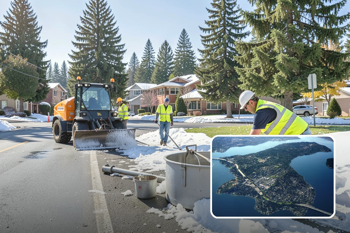 Firebreak Maintenance in Mercer Island, King County, WA - Reduces wildfire spread risk around public lands