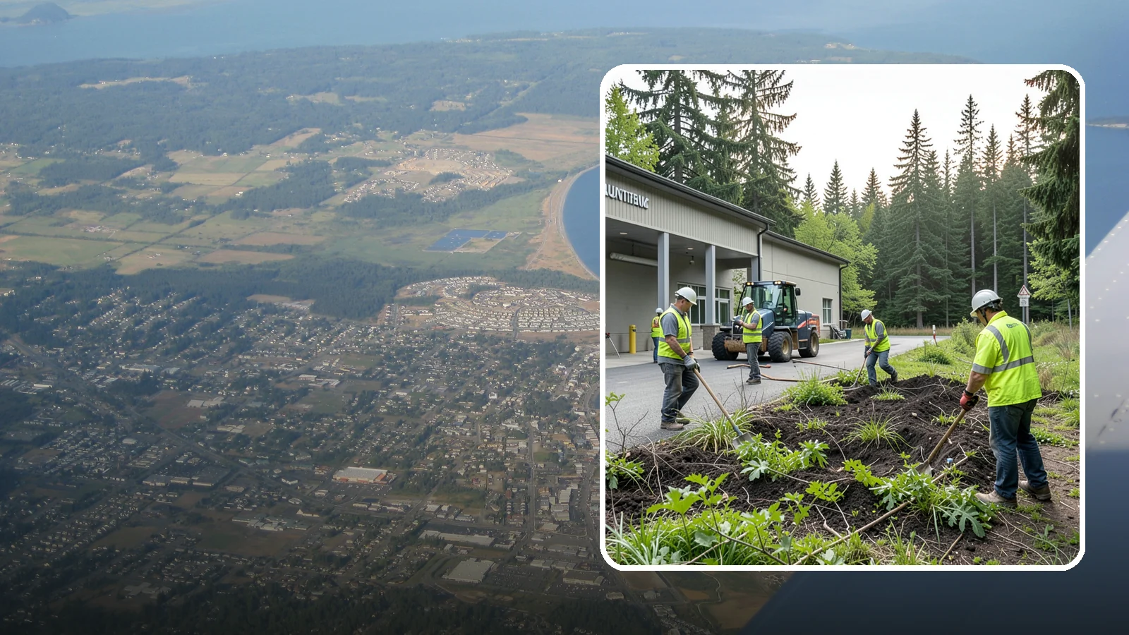 Firebreak Maintenance in Oak Harbor, Island County, WA - Maintenance of firebreaks and fuel breaks to reduce wildfire risk around public open space.