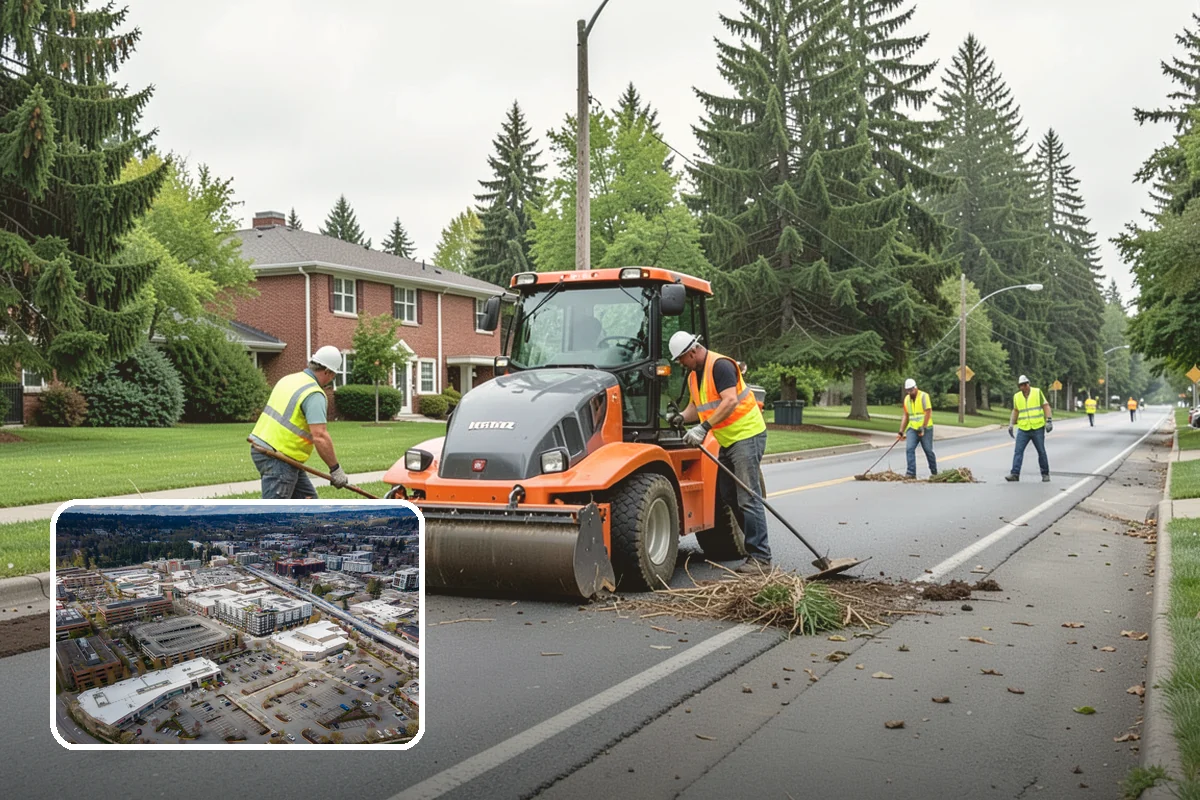 Firebreak Maintenance in Redmond, King County, WA - Reduces wildfire spread risk around public lands