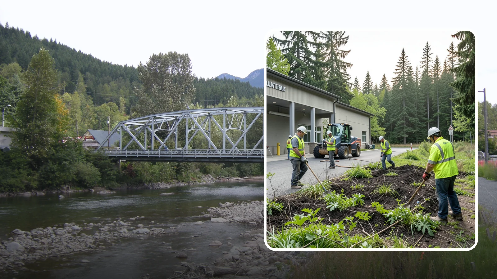 Firebreak Maintenance in Skykomish, King County, WA - Maintenance of firebreaks and fuel breaks to reduce wildfire risk around public open space.