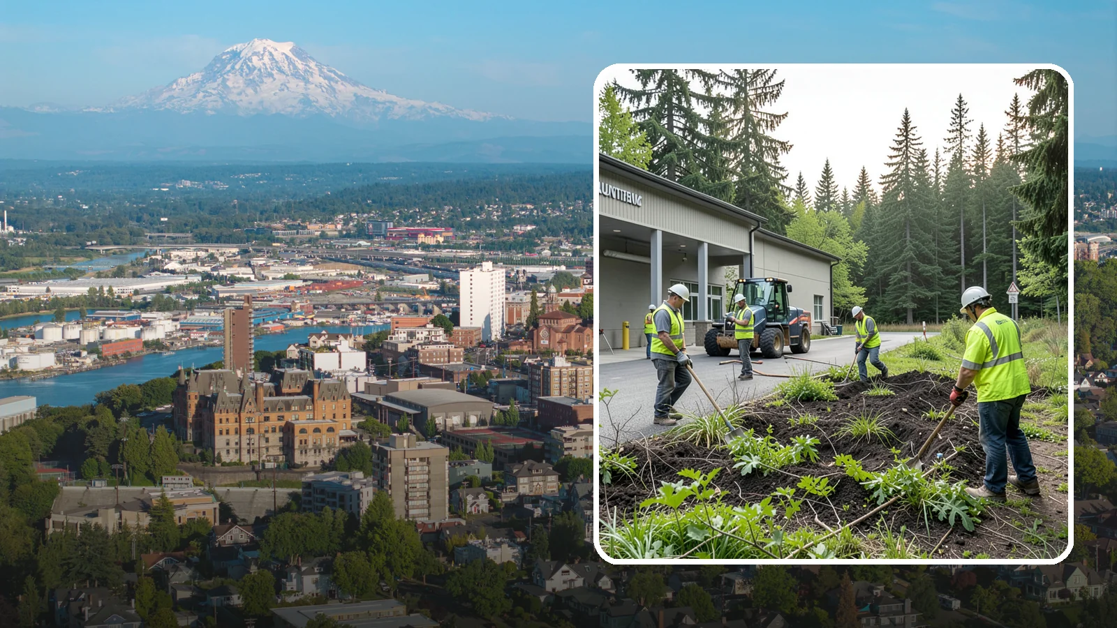 Firebreak Maintenance in Tacoma, Pierce County, WA - Maintenance of firebreaks and fuel breaks to reduce wildfire risk around public open space.