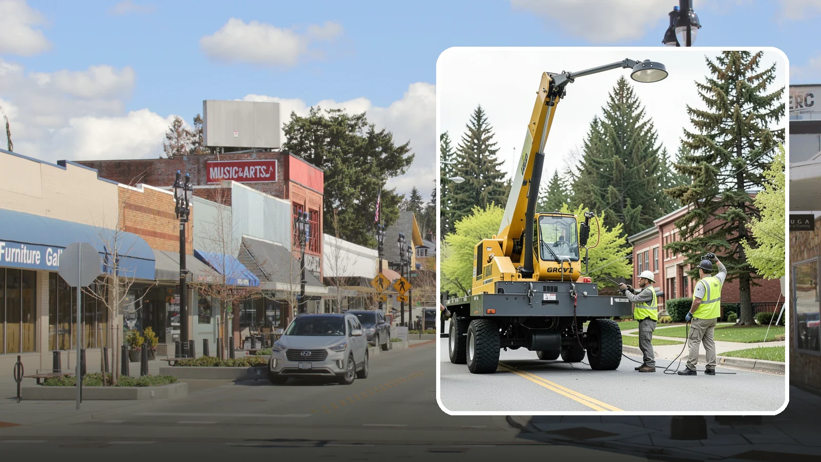 Fixture Replacement in Bothell, King County, WA - Replacement of failed or obsolete lighting fixtures with efficient, code-compliant units at public sites.