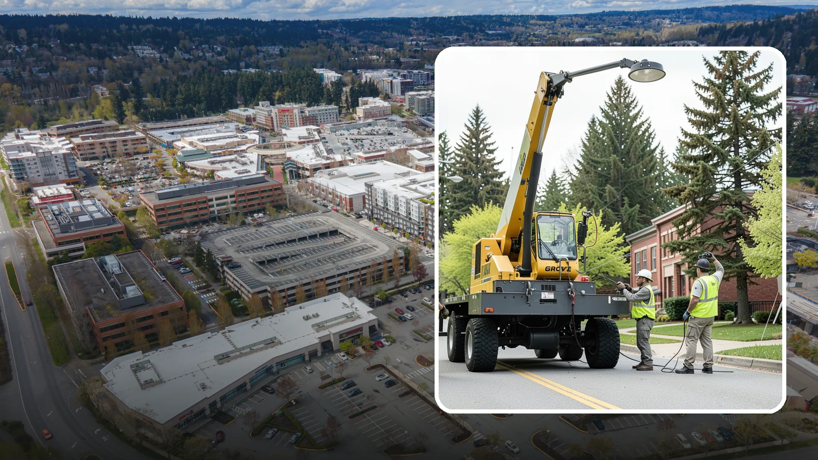 Fixture Replacement in Redmond, King County, WA - Replacement of failed or obsolete lighting fixtures with efficient, code-compliant units at public sites.