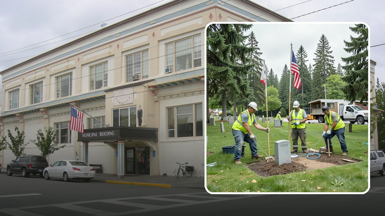 Flag & Marker Installation in Anacortes, Skagit County, WA - Installation of memorial flags and grave markers at cemeteries and memorial sites across Western Washington.