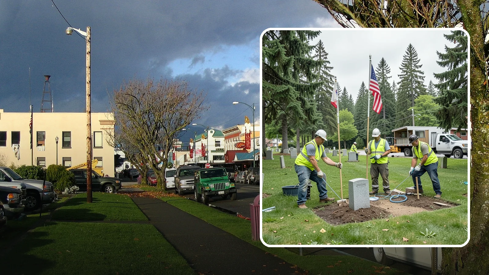 Flag & Marker Installation in Arlington, Snohomish County, WA - Installation of memorial flags and grave markers at cemeteries and memorial sites across Western Washington.