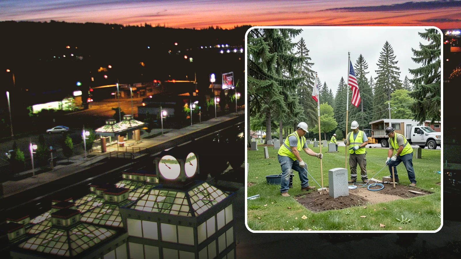 Flag & Marker Installation in Auburn, King County, WA - Installation of memorial flags and grave markers at cemeteries and memorial sites across Western Washington.