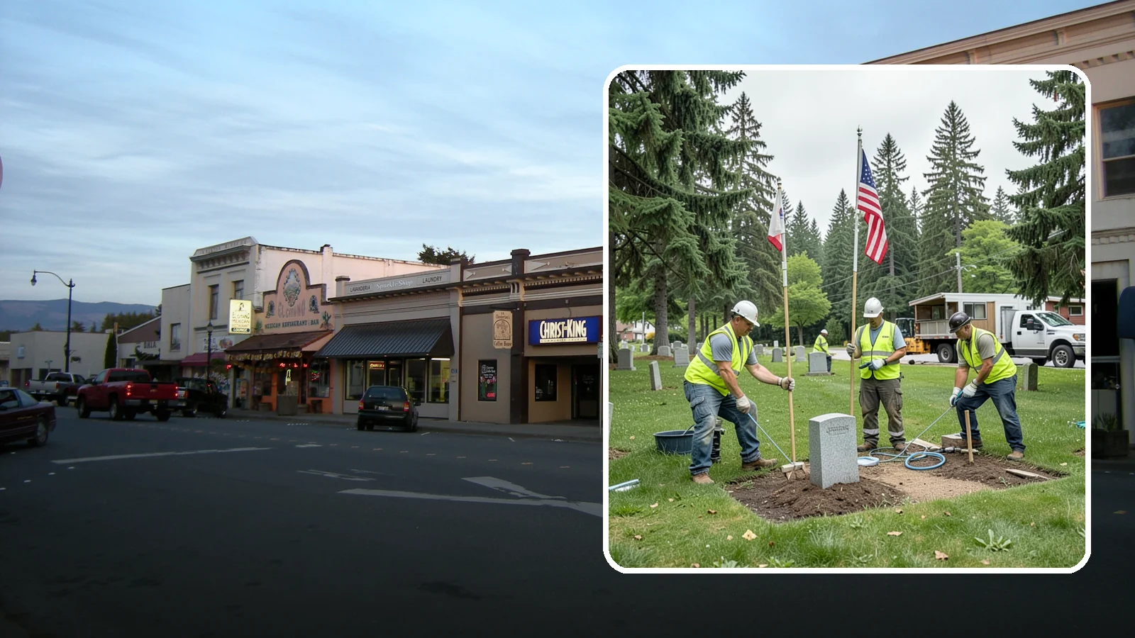 Flag & Marker Installation in Burlington, Skagit County, WA - Installation of memorial flags and grave markers at cemeteries and memorial sites across Western Washington.