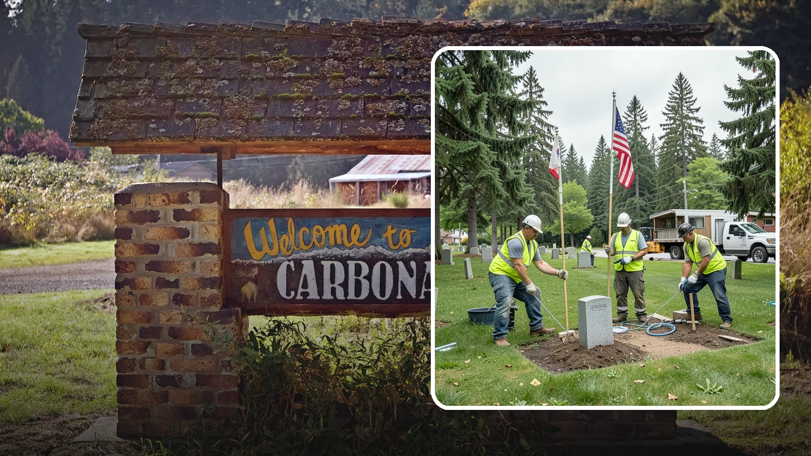 Flag & Marker Installation in Carbonado, Pierce County, WA - Installation of memorial flags and grave markers at cemeteries and memorial sites across Western Washington.