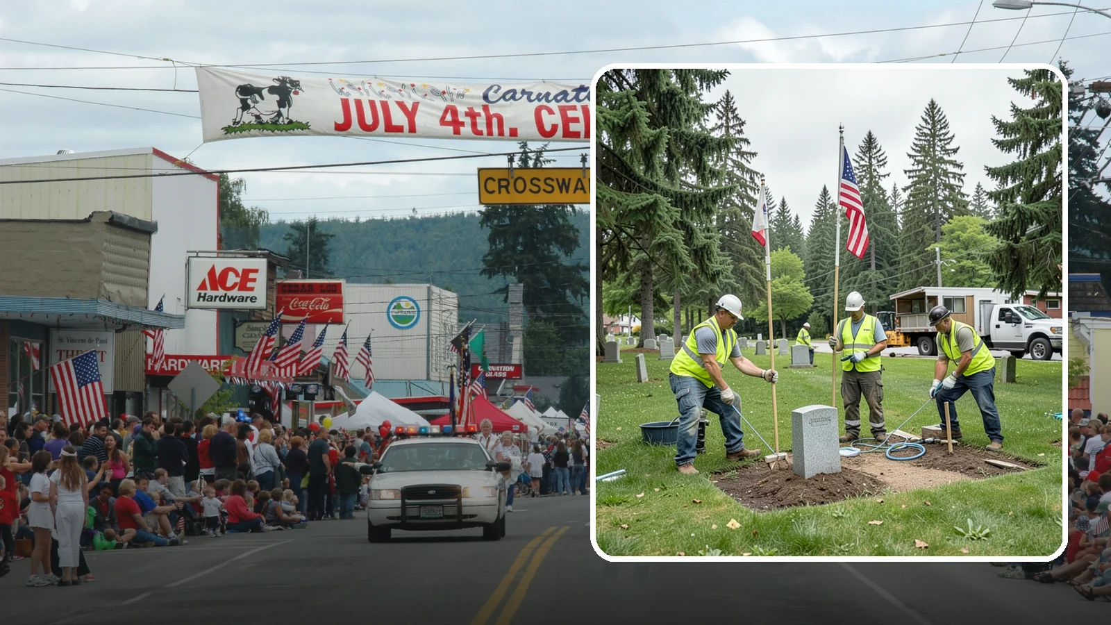 Flag & Marker Installation in Carnation, King County, WA - Installation of memorial flags and grave markers at cemeteries and memorial sites across Western Washington.