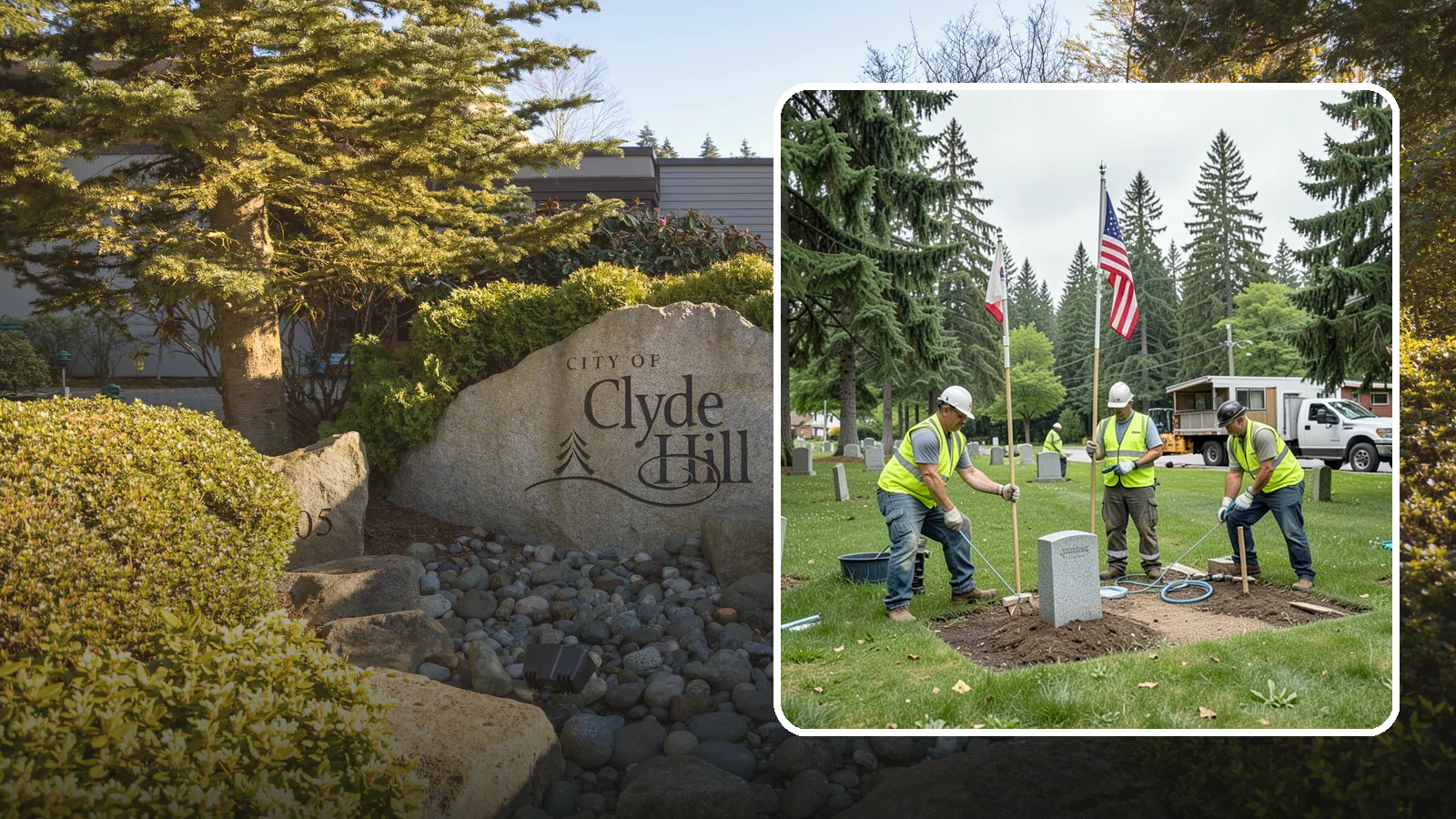 Flag & Marker Installation in Clyde Hill, King County, WA - Installation of memorial flags and grave markers at cemeteries and memorial sites across Western Washington.