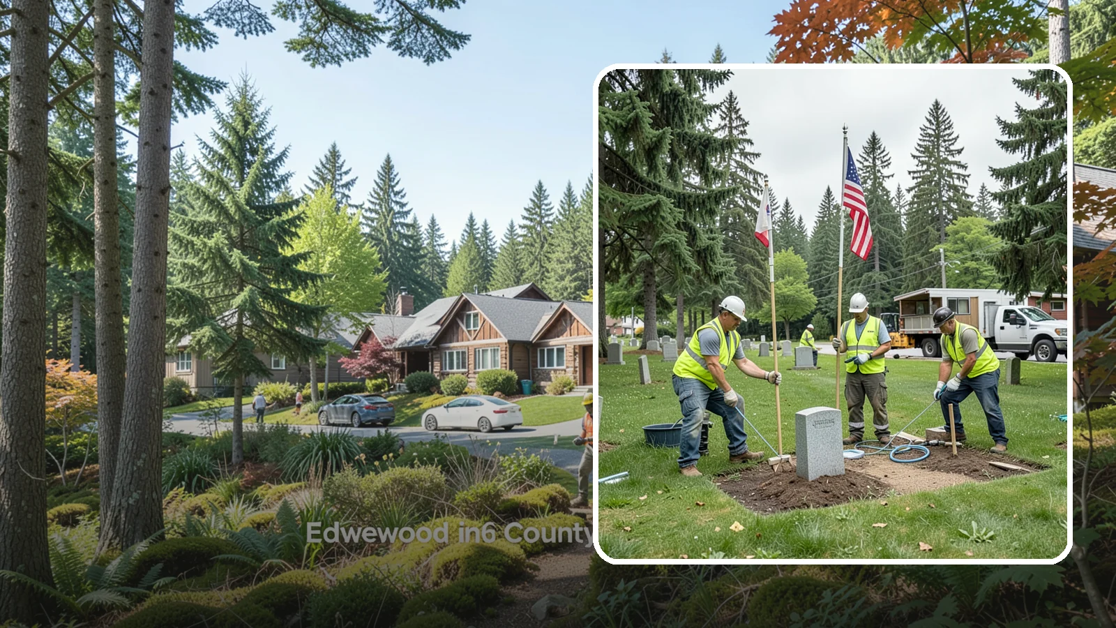 Flag & Marker Installation in Edgewood, Pierce County, WA - Installation of memorial flags and grave markers at cemeteries and memorial sites across Western Washington.