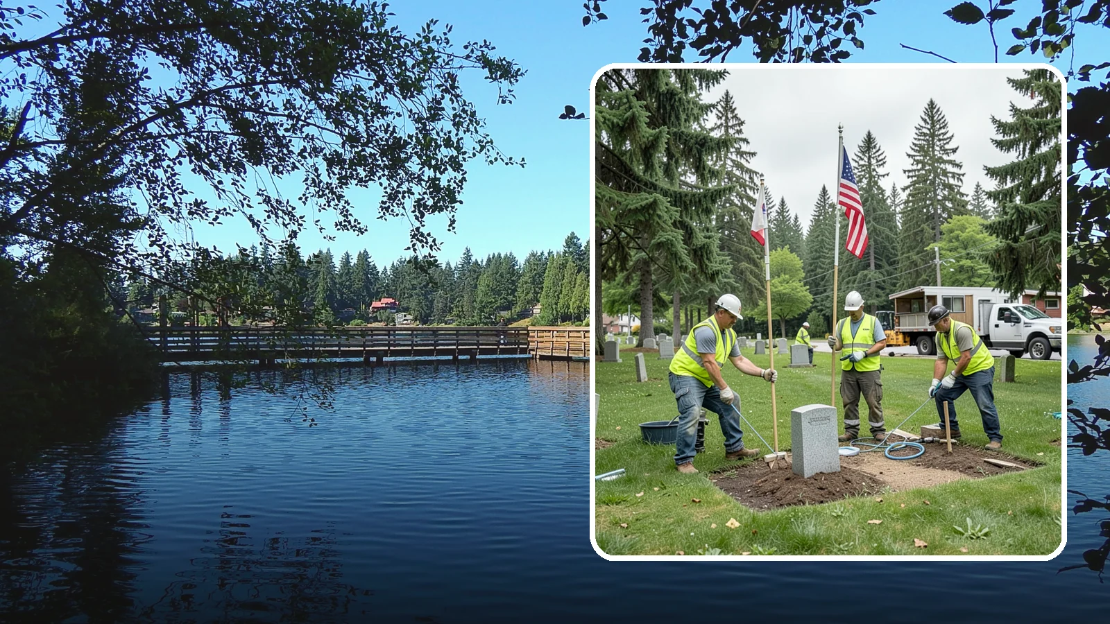 Flag & Marker Installation in Federal Way, King County, WA - Installation of memorial flags and grave markers at cemeteries and memorial sites across Western Washington.