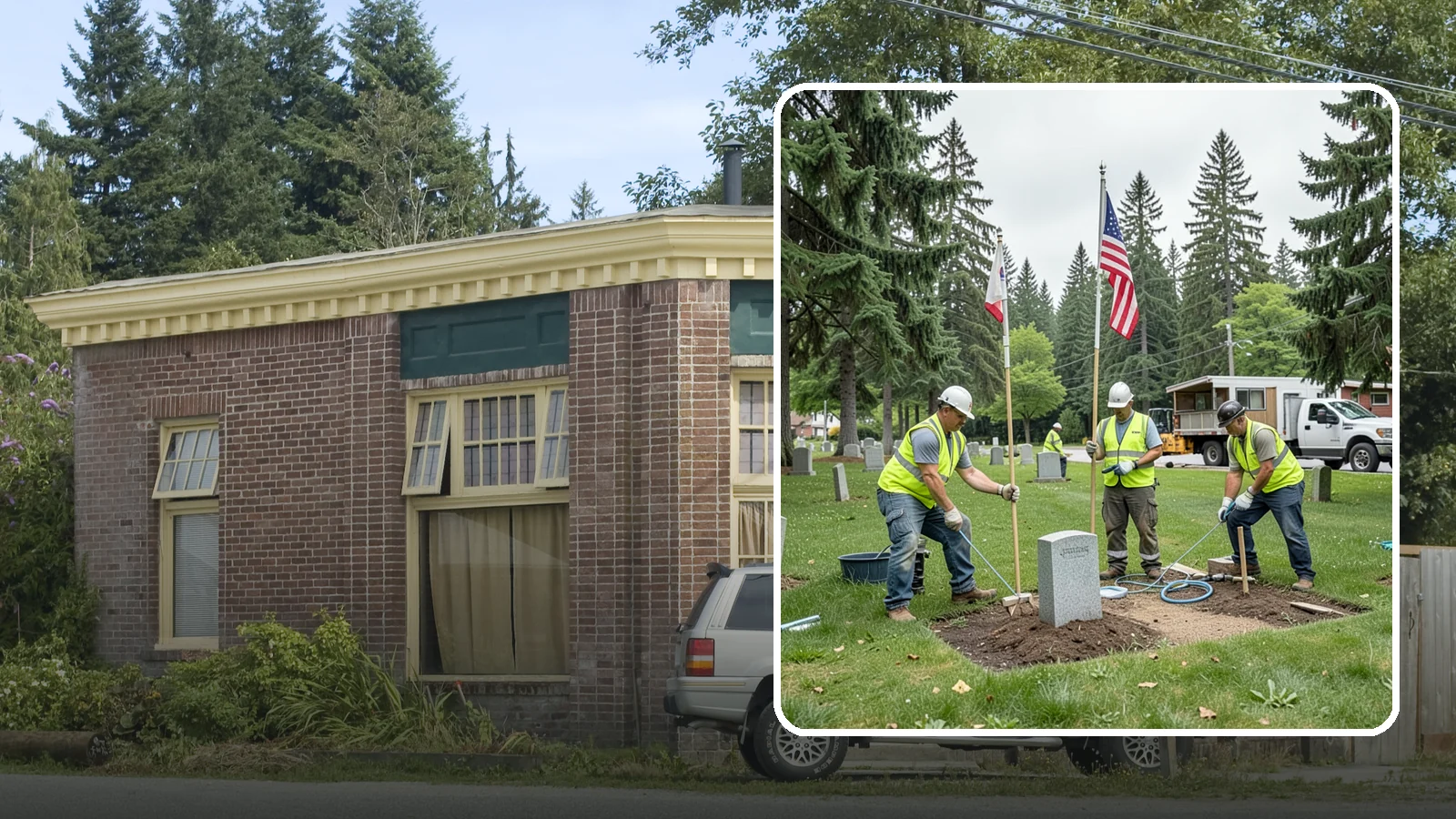 Flag & Marker Installation in Hamilton, Skagit County, WA - Installation of memorial flags and grave markers at cemeteries and memorial sites across Western Washington.