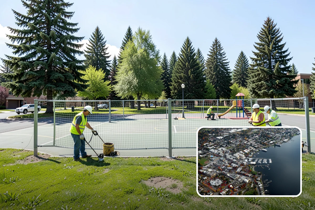 Flag & Marker Installation in Kirkland, King County, WA - Consistent alignment and depth across every placement