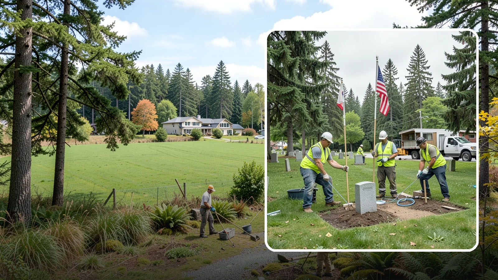 Flag & Marker Installation in Lyman, Skagit County, WA - Installation of memorial flags and grave markers at cemeteries and memorial sites across Western Washington.