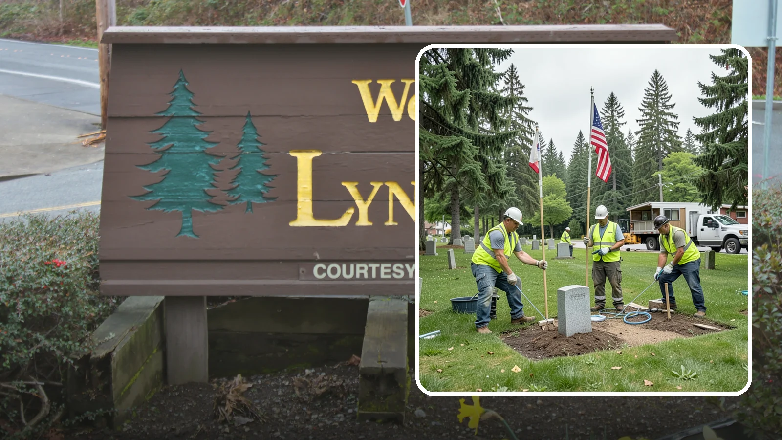 Flag & Marker Installation in Lynnwood, Snohomish County, WA - Installation of memorial flags and grave markers at cemeteries and memorial sites across Western Washington.