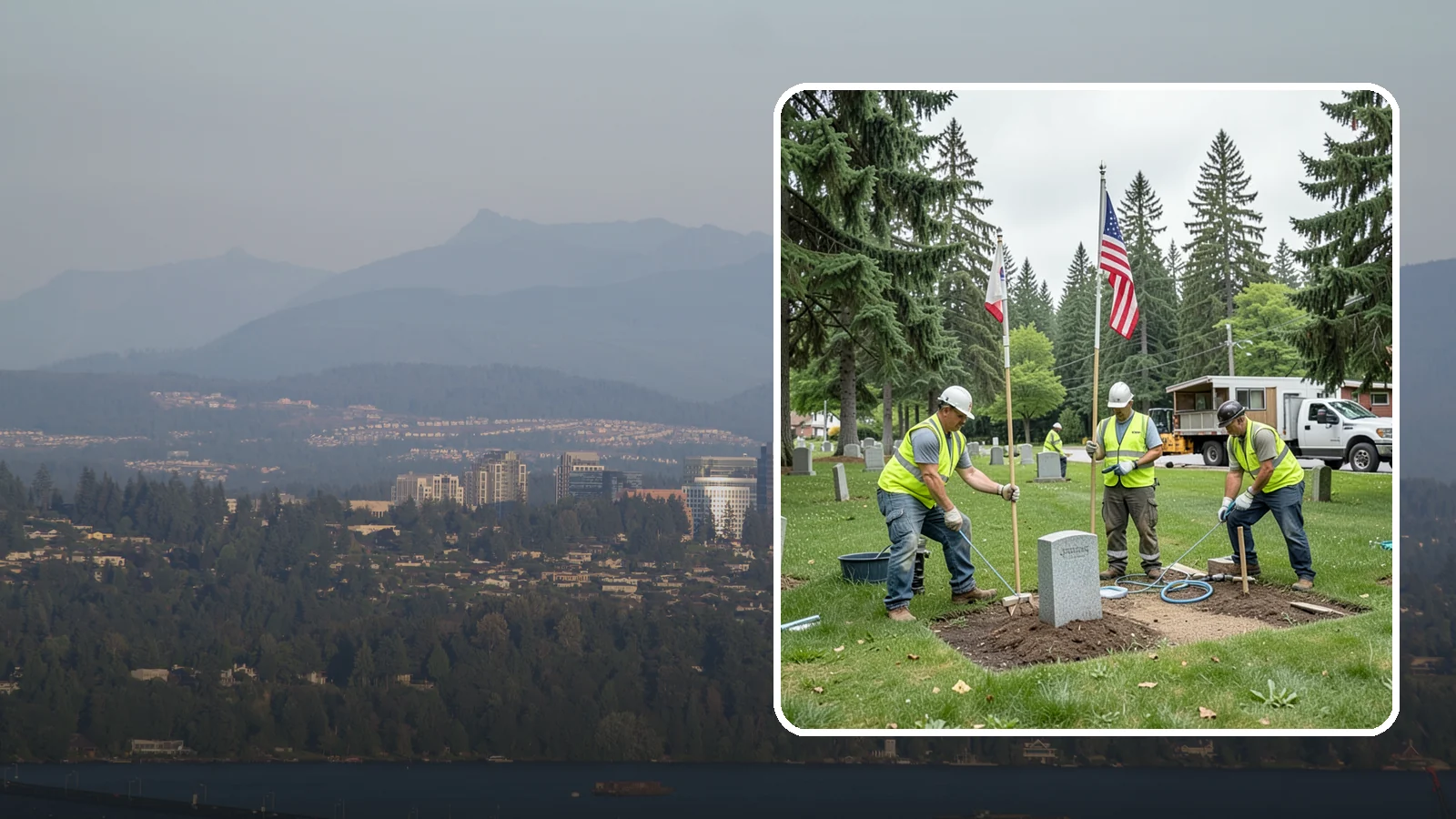 Flag & Marker Installation in Medina, King County, WA - Installation of memorial flags and grave markers at cemeteries and memorial sites across Western Washington.