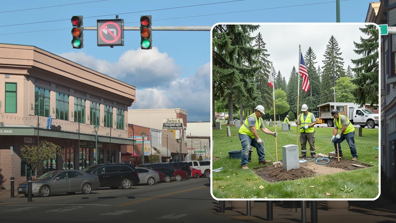 Flag & Marker Installation in Monroe, Snohomish County, WA - Installation of memorial flags and grave markers at cemeteries and memorial sites across Western Washington.