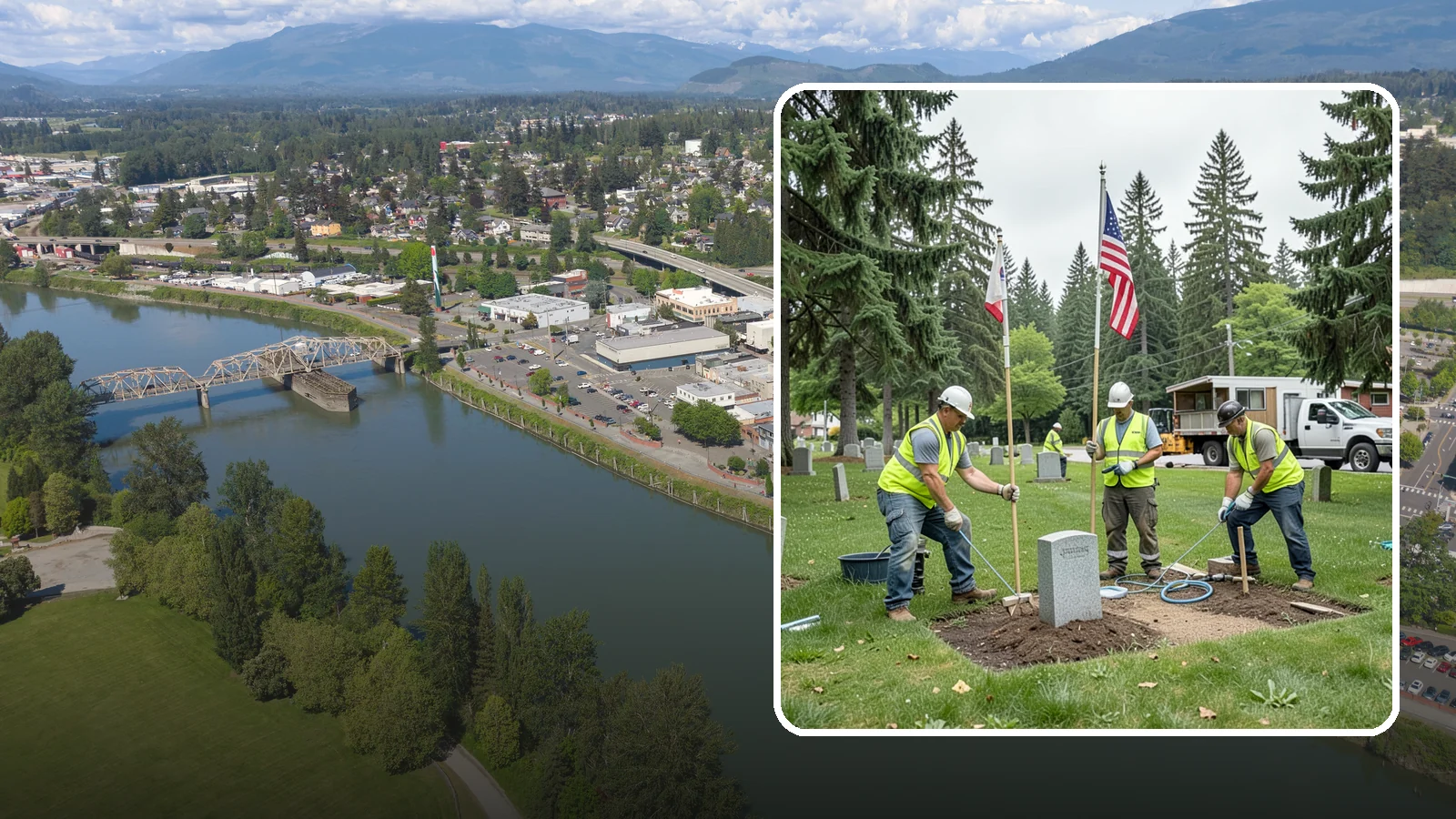 Flag & Marker Installation in Mount Vernon, Skagit County, WA - Installation of memorial flags and grave markers at cemeteries and memorial sites across Western Washington.