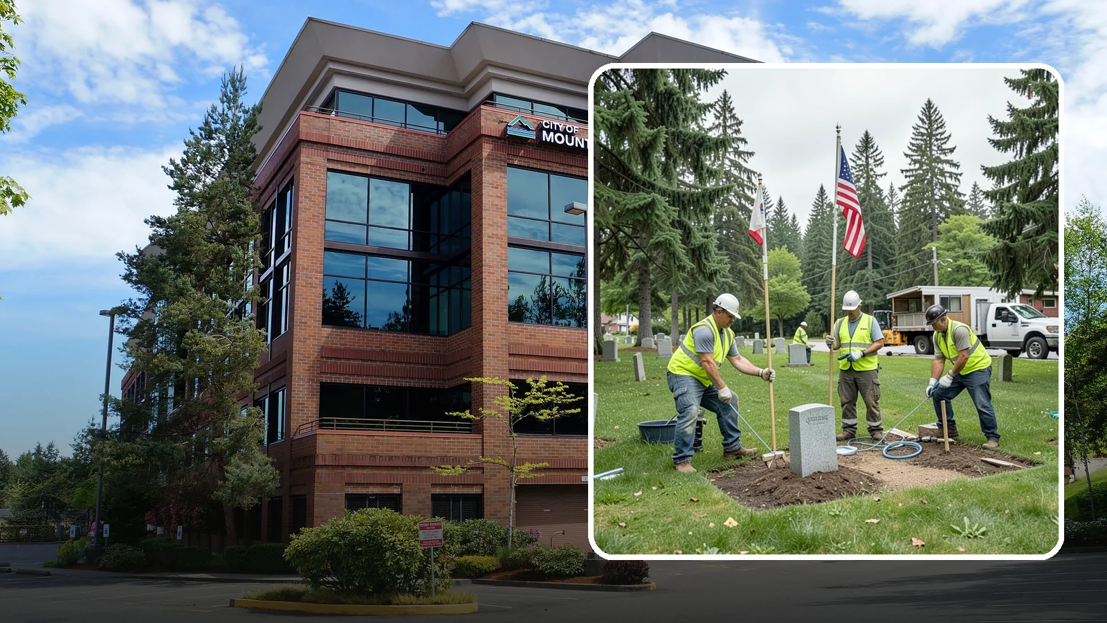 Flag & Marker Installation in Mountlake Terrace, Snohomish County, WA - Installation of memorial flags and grave markers at cemeteries and memorial sites across Western Washington.