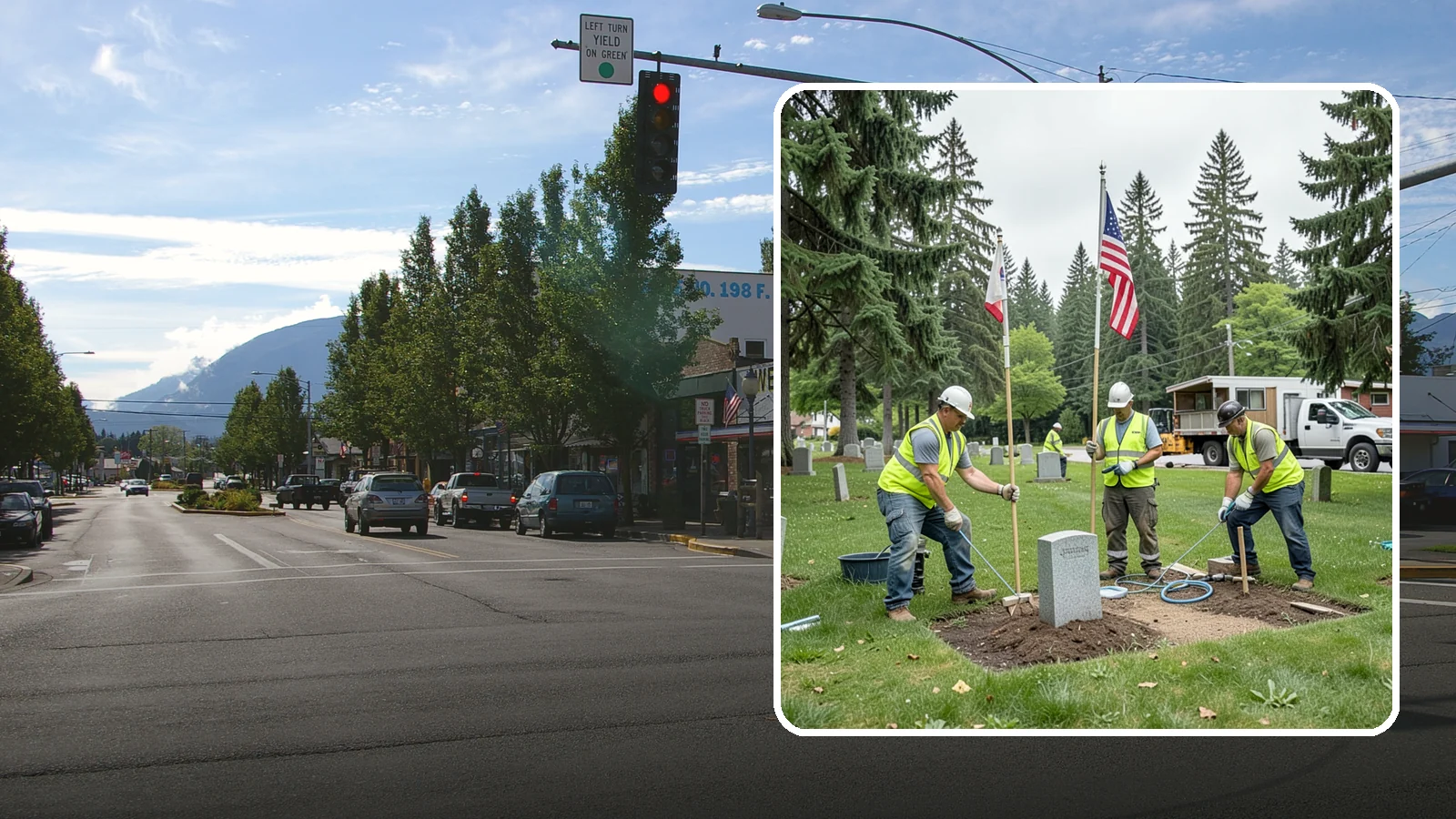 Flag & Marker Installation in North Bend, King County, WA - Installation of memorial flags and grave markers at cemeteries and memorial sites across Western Washington.