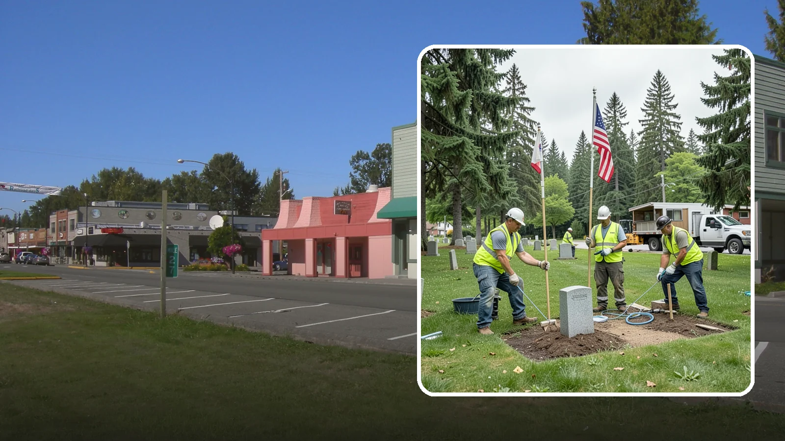 Flag & Marker Installation in Snoqualmie, King County, WA - Installation of memorial flags and grave markers at cemeteries and memorial sites across Western Washington.