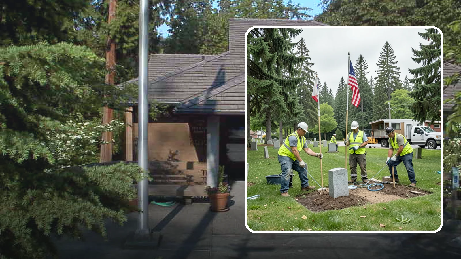 Flag & Marker Installation in Yarrow Point, King County, WA - Installation of memorial flags and grave markers at cemeteries and memorial sites across Western Washington.