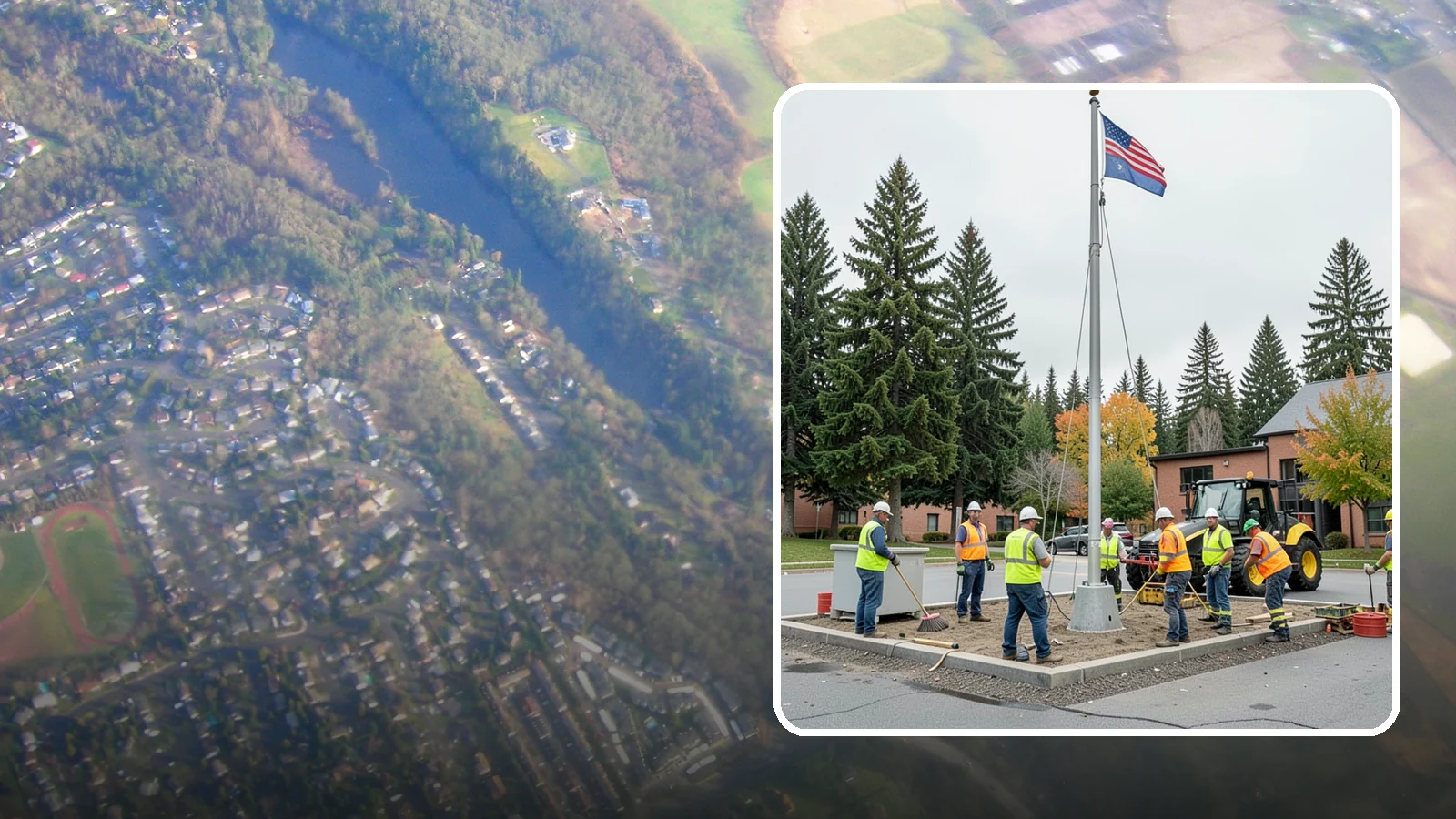 Flagpole Installation in Algona, King County, WA - We install flagpoles at civic buildings, parks, and memorials with engineered foundations and proper halyard systems.