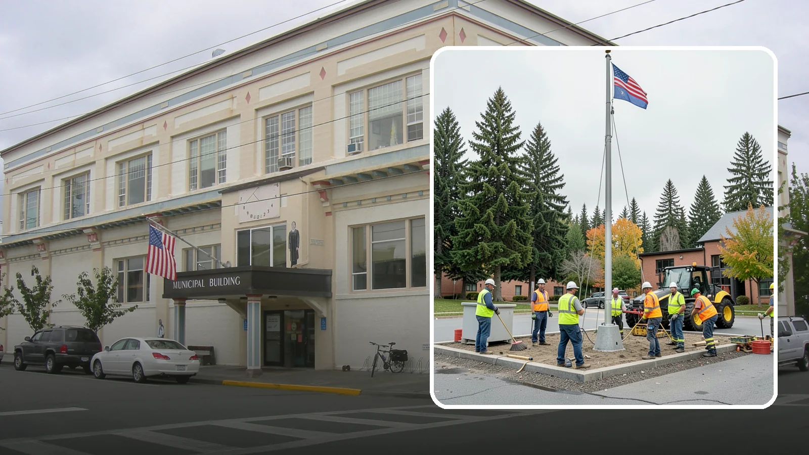 Flagpole Installation in Anacortes, Skagit County, WA - We install flagpoles at civic buildings, parks, and memorials with engineered foundations and proper halyard systems.