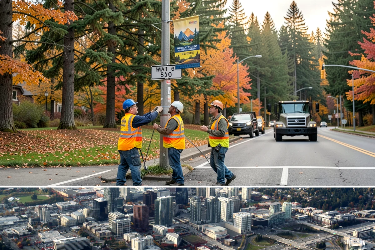 Flagpole Installation in Bellevue, King County, WA - Foundation work requires drier conditions for proper concrete cure, making late spring through early fall the preferred...
