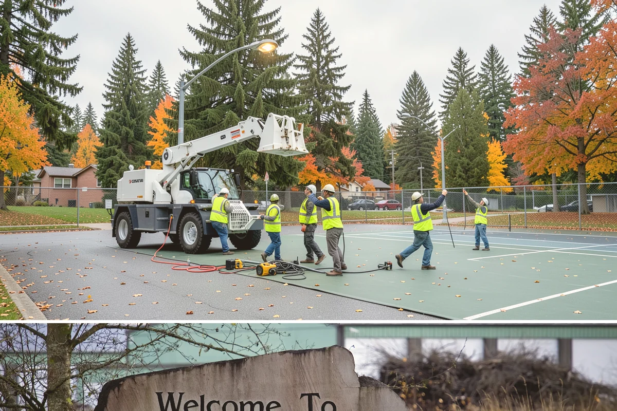 Flagpole Installation in Buckley, Pierce County, WA - Foundation work requires drier conditions for proper concrete cure, making late spring through early fall the preferred...