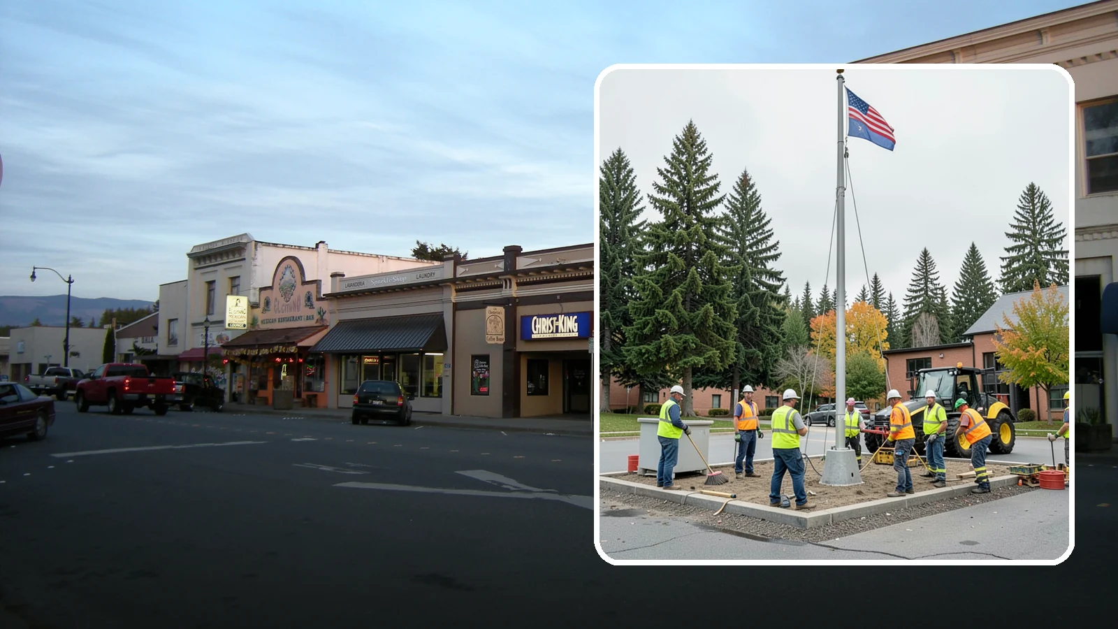 Flagpole Installation in Burlington, Skagit County, WA - We install flagpoles at civic buildings, parks, and memorials with engineered foundations and proper halyard systems.
