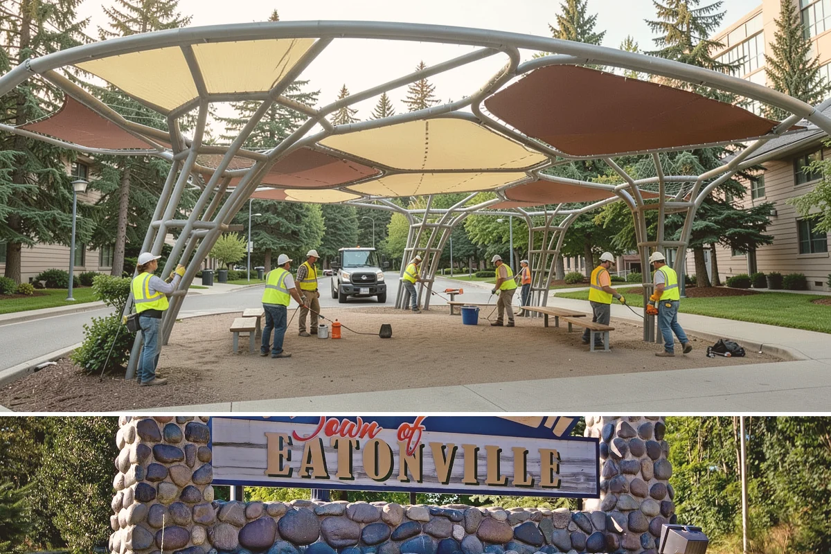 Flagpole Installation in Eatonville, Pierce County, WA - Foundation work requires drier conditions for proper concrete cure, making late spring through early fall the preferred...