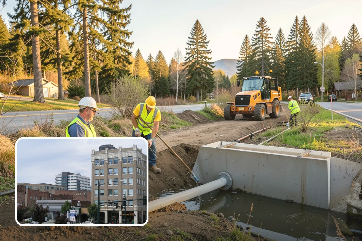 Flagpole Installation in Everett, Snohomish County, WA - Engineered foundations meet height and wind-load requirements