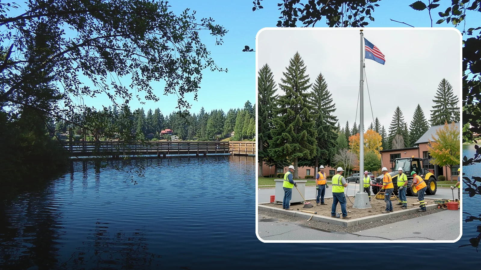 Flagpole Installation in Federal Way, King County, WA - We install flagpoles at civic buildings, parks, and memorials with engineered foundations and proper halyard systems.