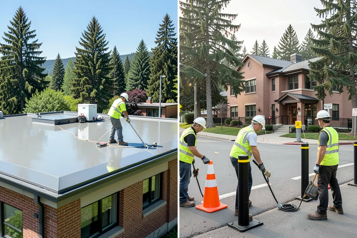 Flagpole Installation in Hunts Point, King County, WA - Confirm pole height, material, and halyard type