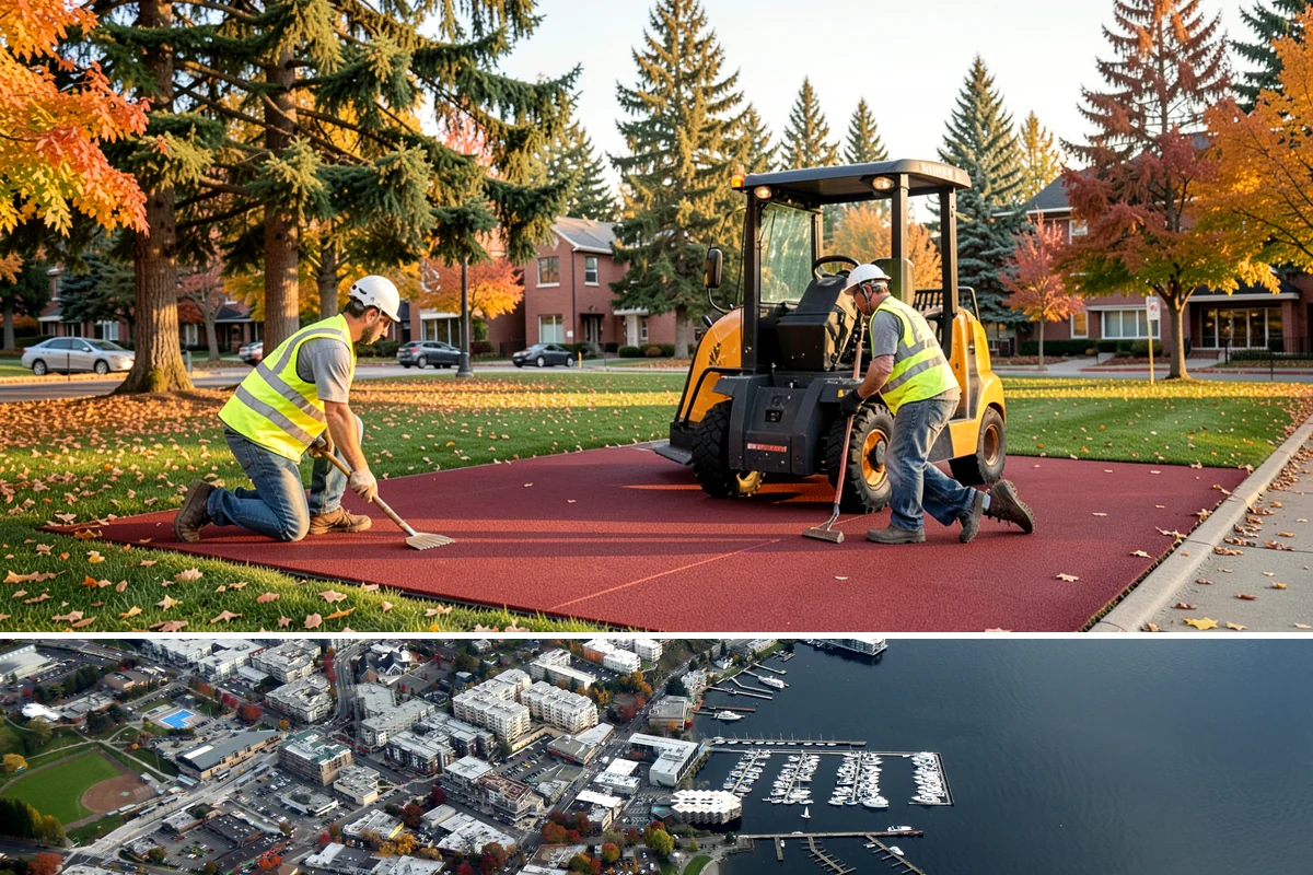 Flagpole Installation in Kirkland, King County, WA - Foundation work requires drier conditions for proper concrete cure, making late spring through early fall the preferred...