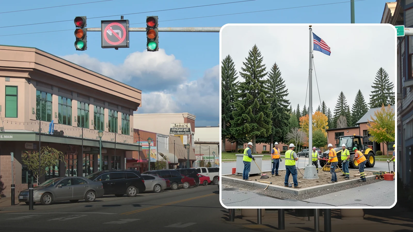 Flagpole Installation in Monroe, Snohomish County, WA - We install flagpoles at civic buildings, parks, and memorials with engineered foundations and proper halyard systems.